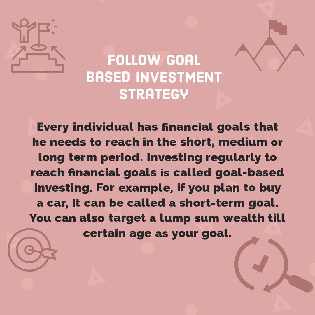 Every Individual Has Financial Goals That He Needs To Reach In The Short Medium Or Long Term Period Investing Regularly To Be Able To Reach The Respective Financial Goal Is Called Goal Based