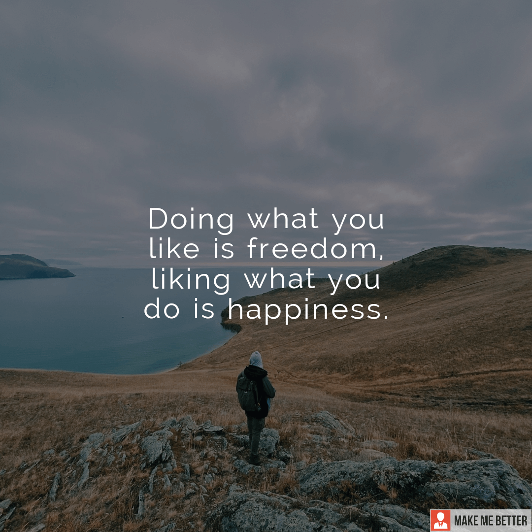 doing-what-you-like-is-freedom-liking-what-you-do-is-happiness-make